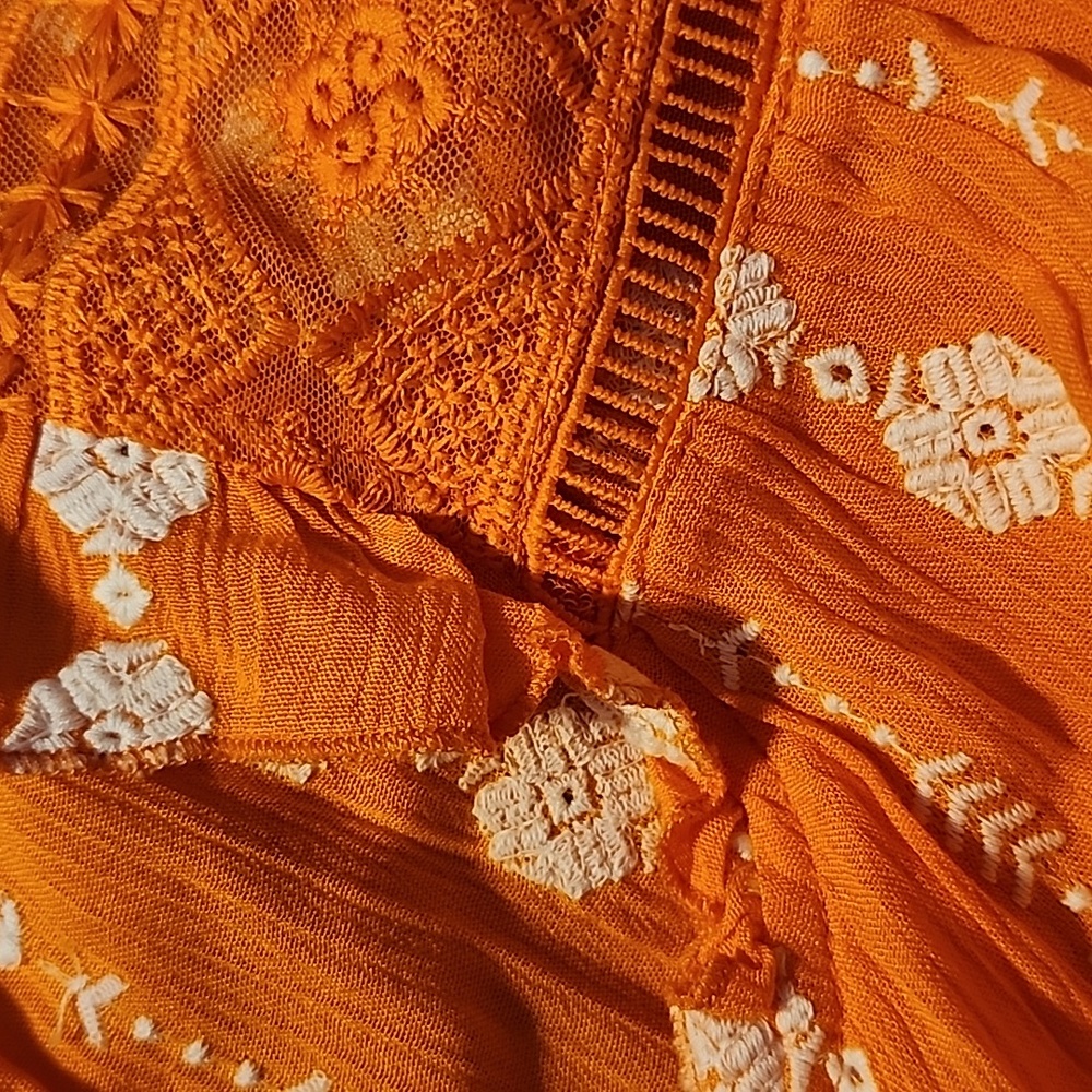 Cato Orange Boho Top - Size 22/24W - Picture 7 of 7